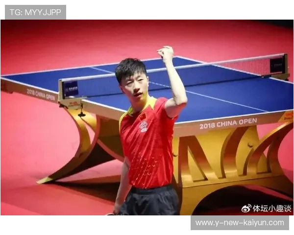 乒乓球马龙正手爆冲得分，依旧稳健